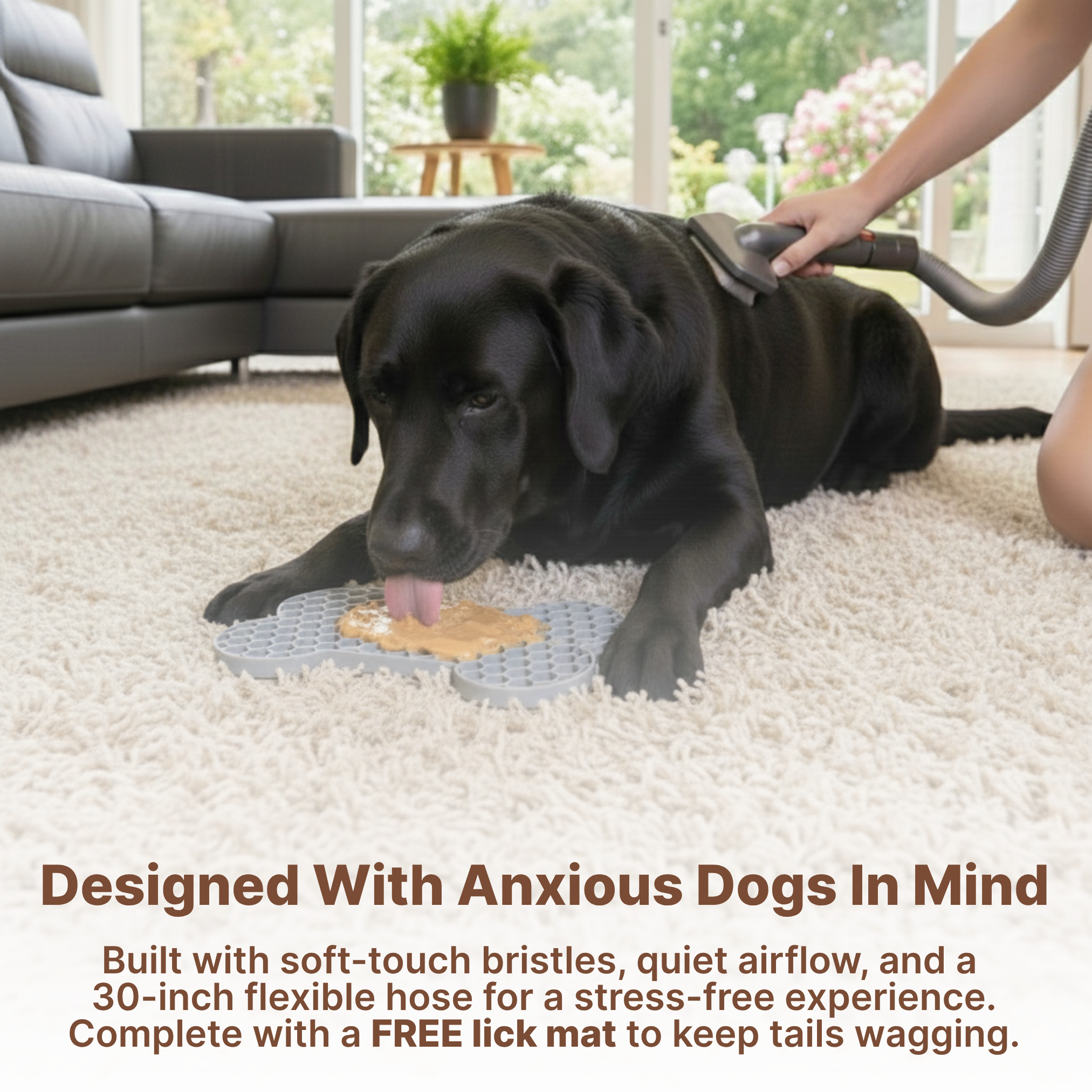 Smdge™ 3 in 1 Vacuum Dog Grooming Kit