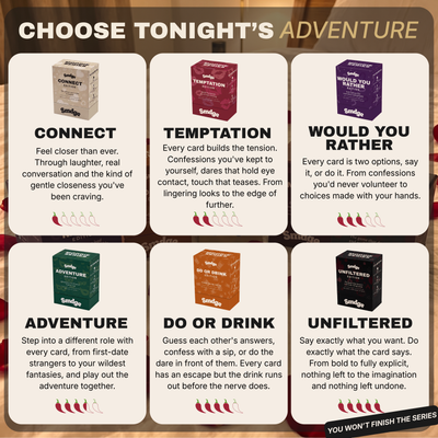 MOODIE SERIES - COUPLES INTIMACY CARDS